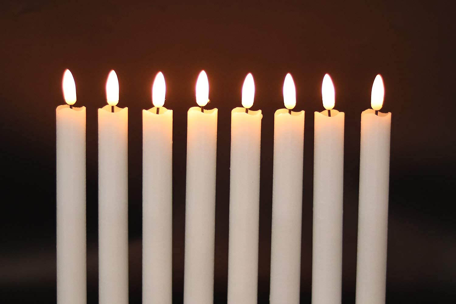 GenSwin Halloween Black Taper Flameless Candles