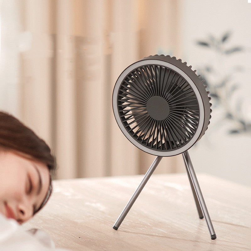 Portable Cordless Electric Fan with LED Lighting
