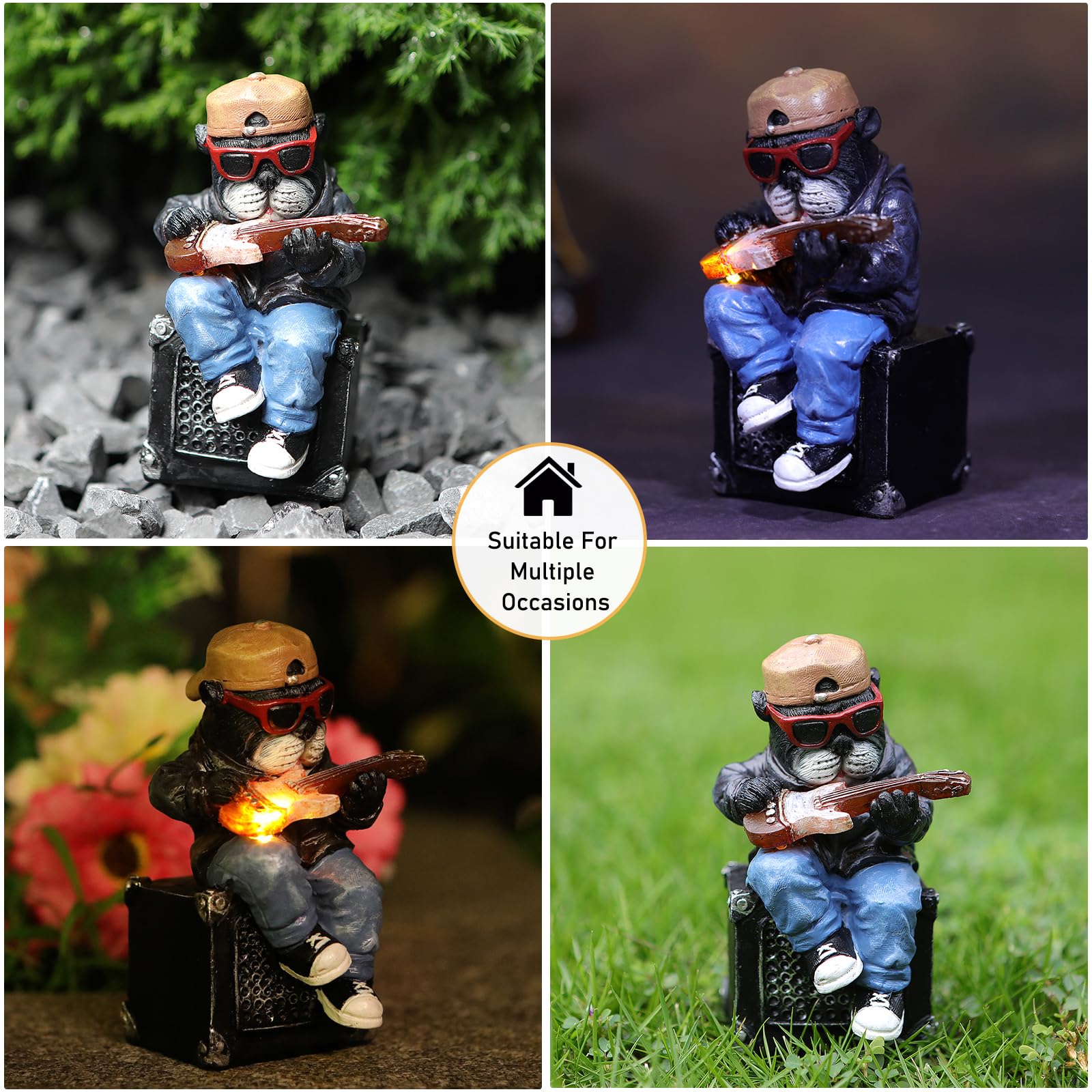 FOXMIS Miniature Frog Garden Statue Gifts Fall Halloween