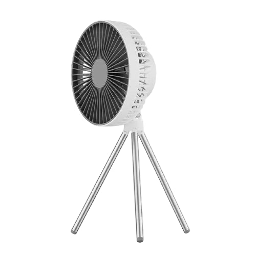 Portable Cordless Electric Fan with LED Lighting