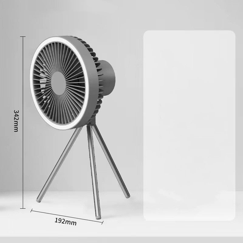 Portable Cordless Electric Fan with LED Lighting