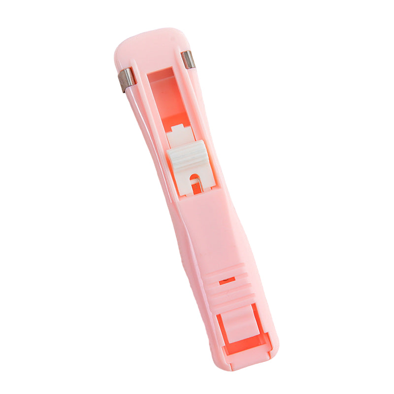 Mini Reusable Traceless Hand Clamp Push Stapler