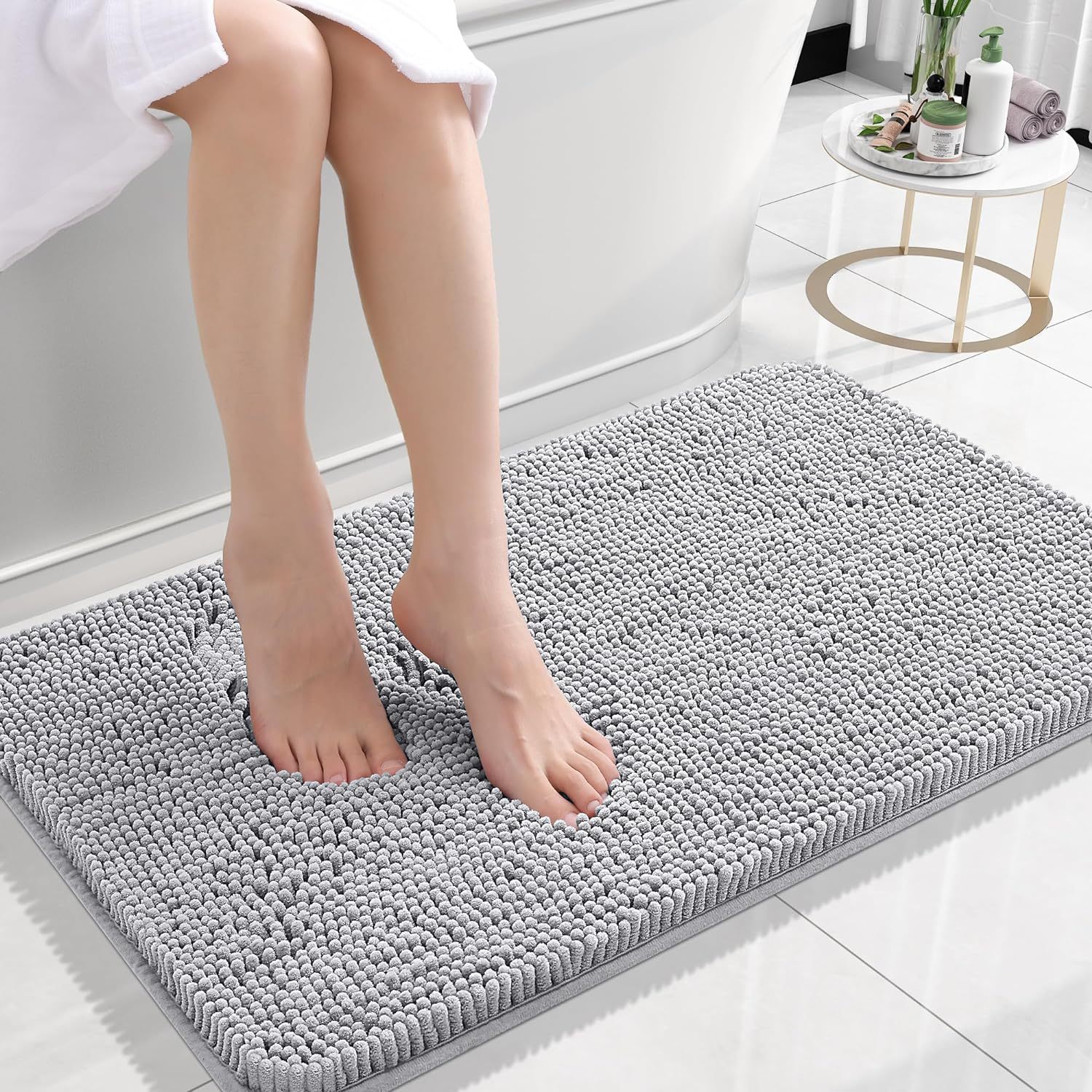 Chenille Non-Slip Absorbent Floor Mat – Soft & Durable