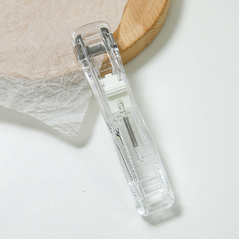 Mini Reusable Traceless Hand Clamp Push Stapler