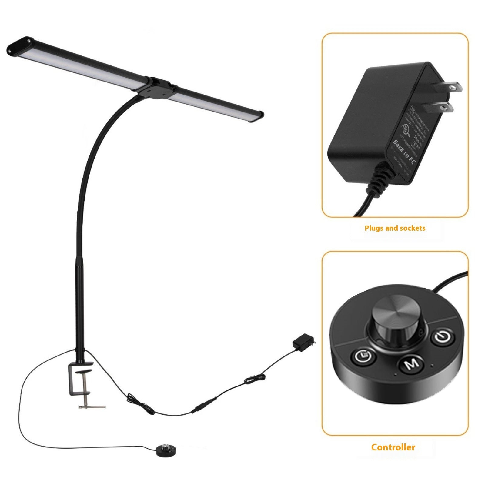 Led Double-headed Table Lamp