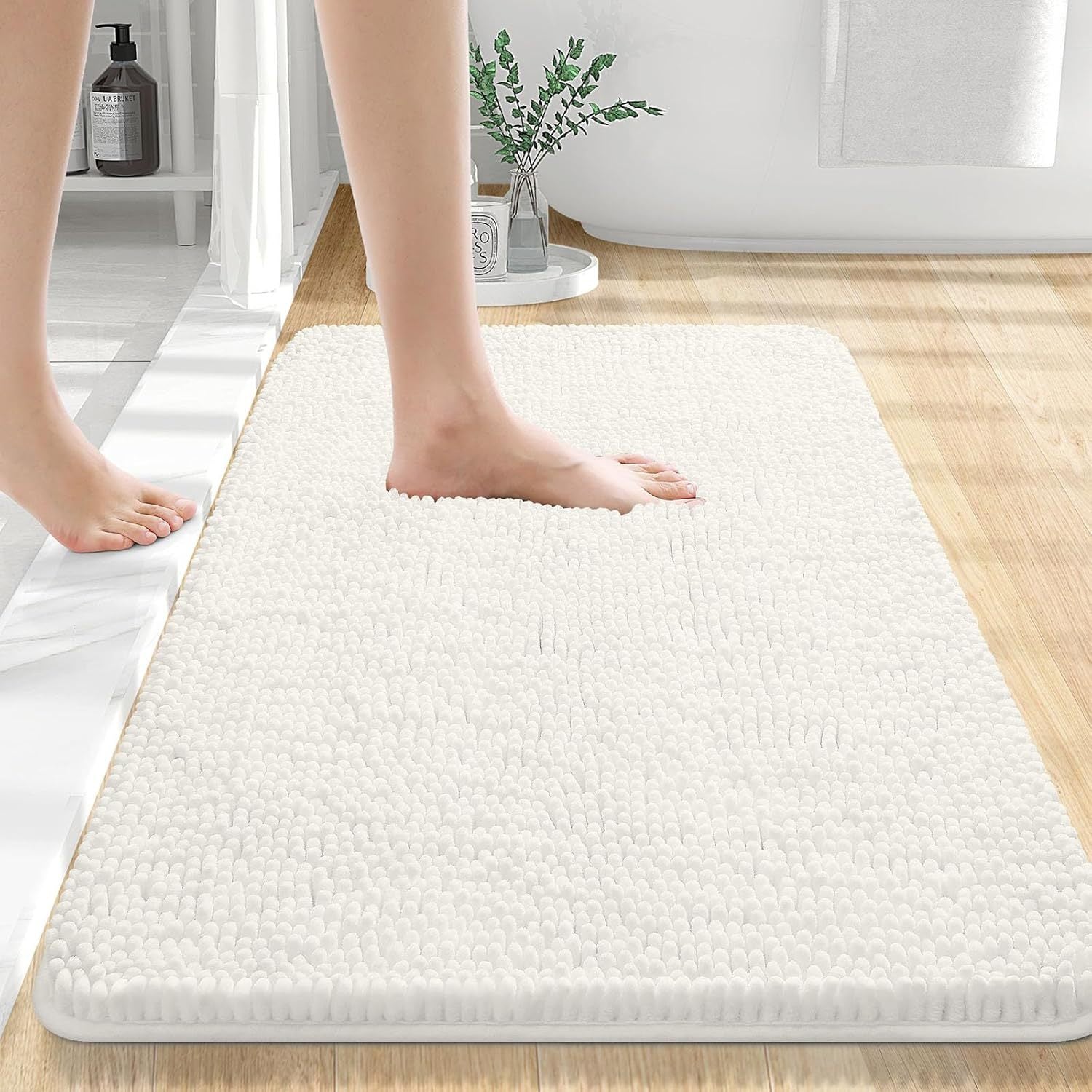 Chenille Non-Slip Absorbent Floor Mat – Soft & Durable
