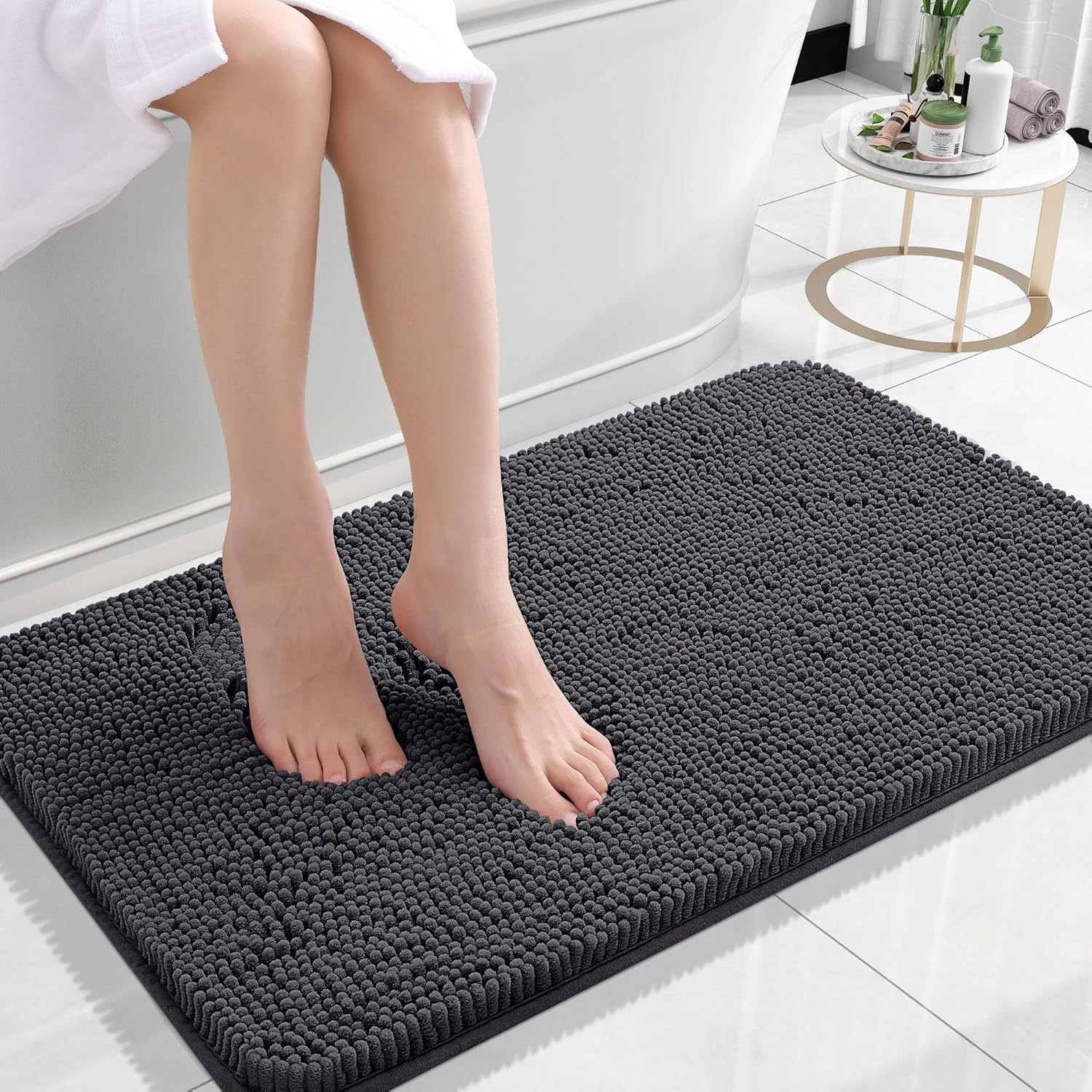 Chenille Non-Slip Absorbent Floor Mat – Soft & Durable