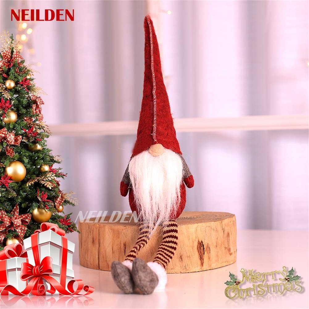3pcs Long-Leg Rudolph Christmas Dolls – Holiday Decor & Kids Gift