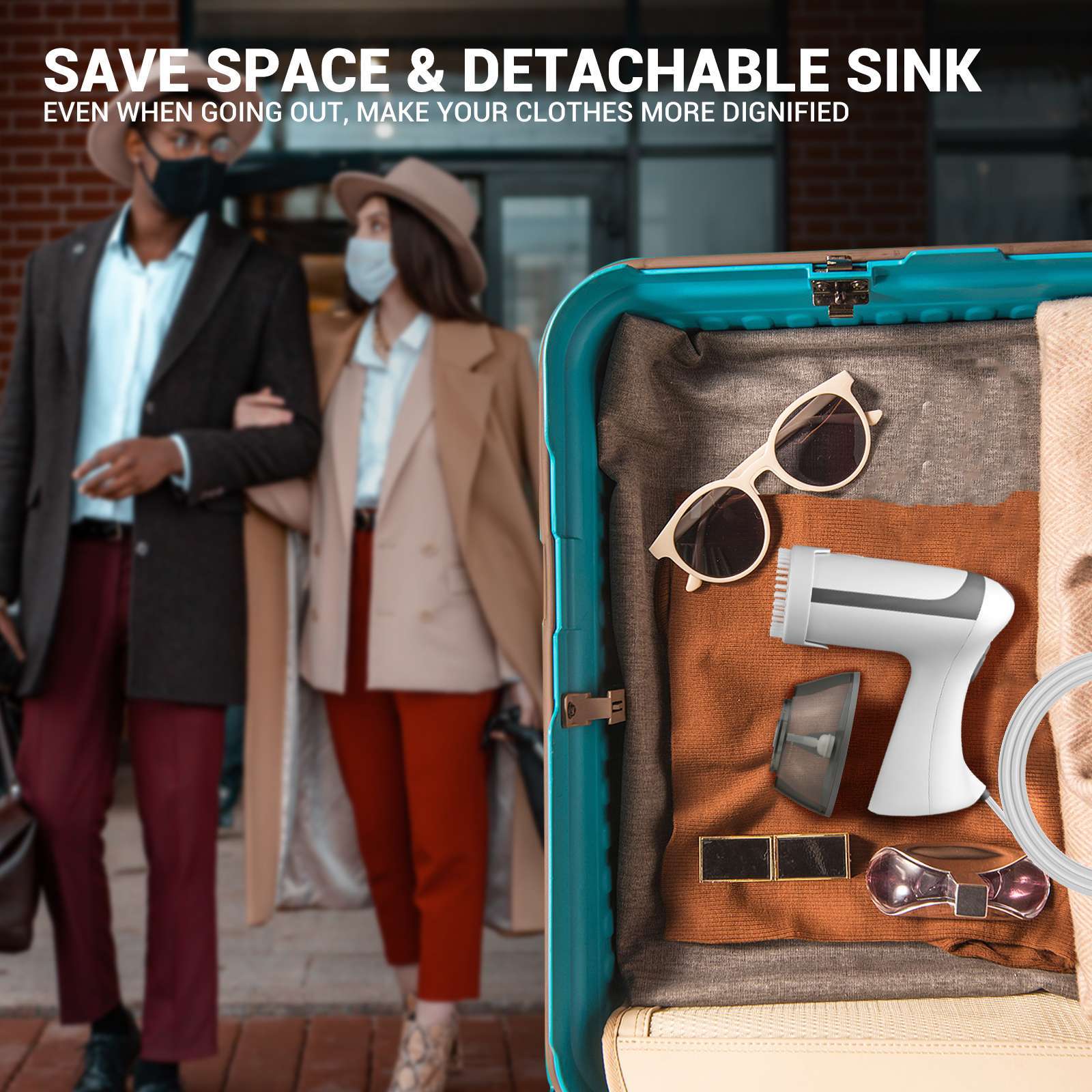 Compact Travel & Home Clothes Steamer – Fast Wrinkle Removal