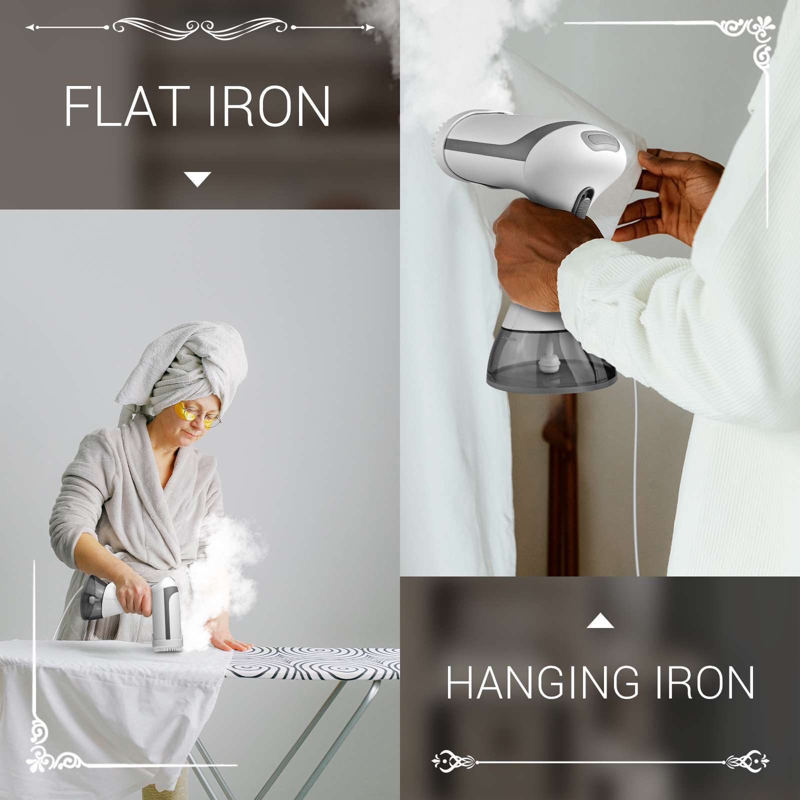 Compact Travel & Home Clothes Steamer – Fast Wrinkle Removal