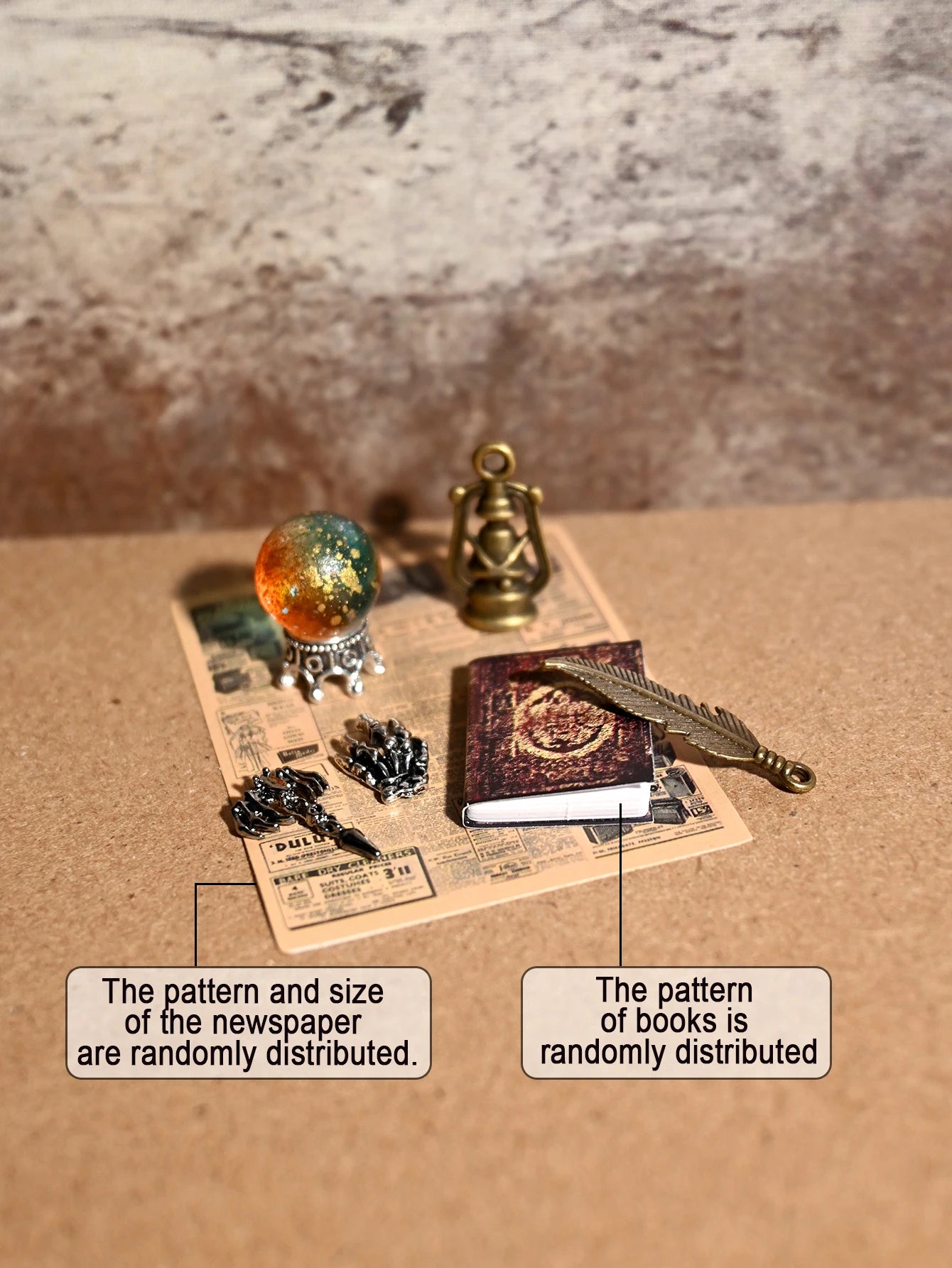 Miniature Replica Magic Vintage Book Set, Halloween Decorations, Christmas Small Gifts, Dollhouse Accessories, Model House Decorations, Model House Accessories, Miniature Food Toys, Photography Props, Micro Landscape Decorati