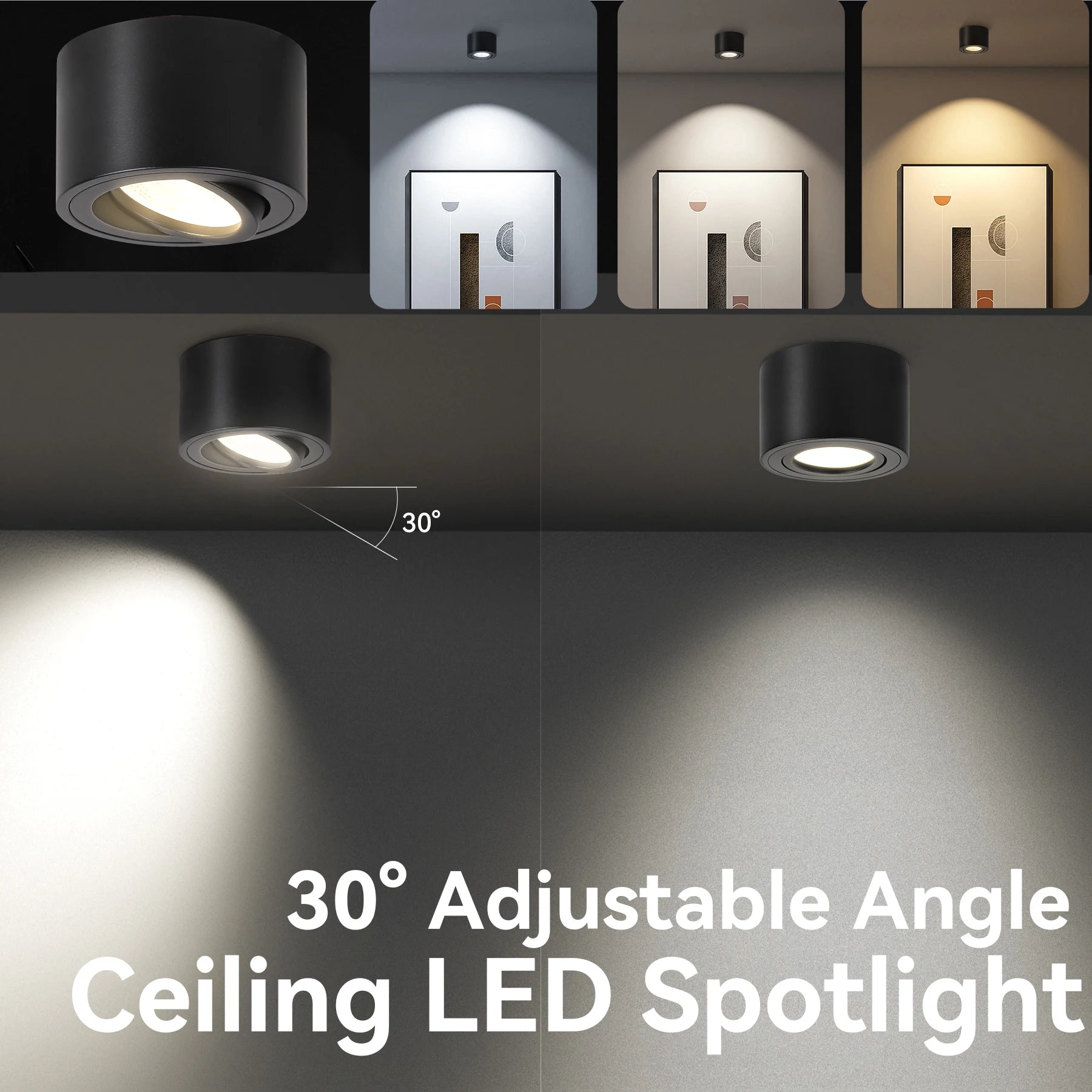 GU10 Ceiling LED Spotlight Adjustable Angle 110-220V