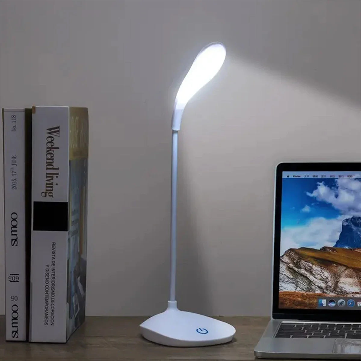 LED Reading Desk Lamp USB Charging Touch Dim Eye Light