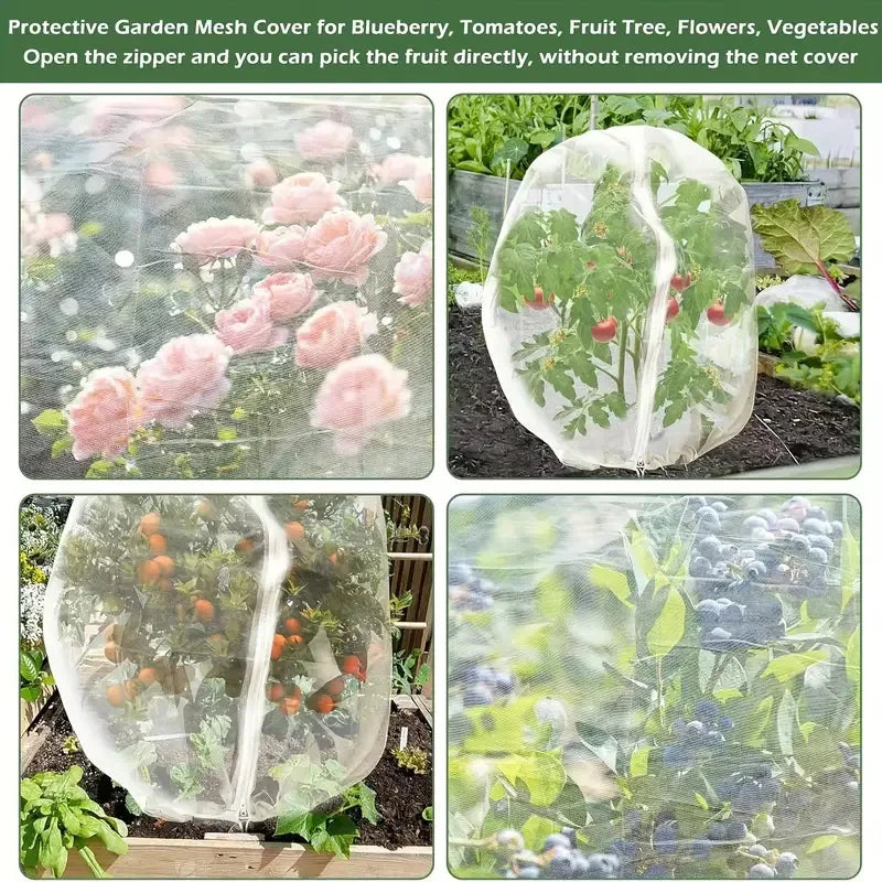 Garden Netting Cover Drawstring Bird Plant Barrier