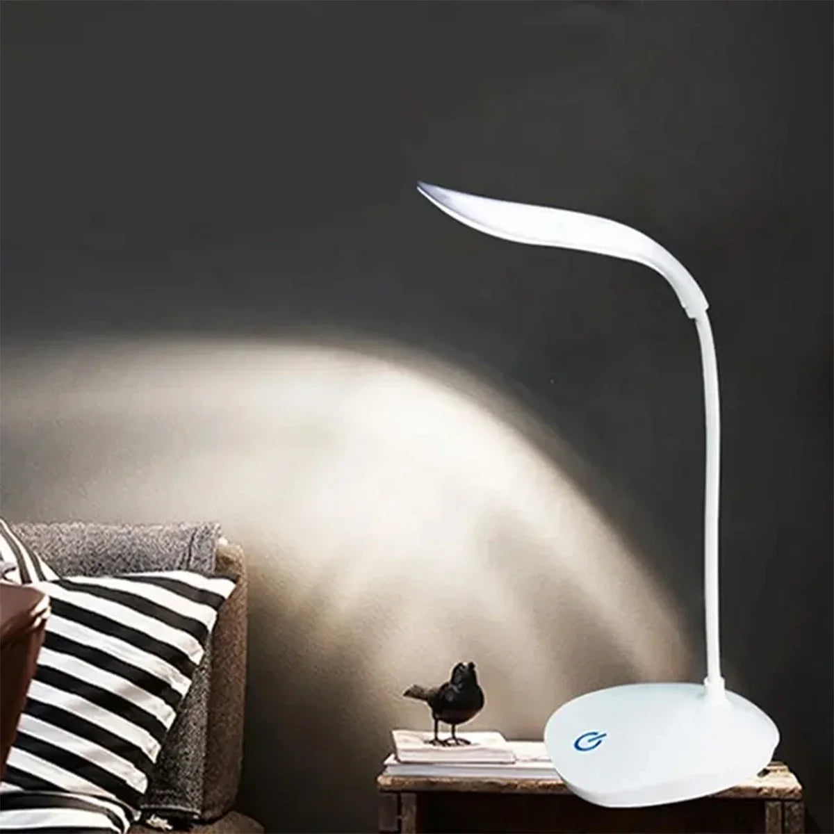 LED Reading Desk Lamp USB Charging Touch Dim Eye Light
