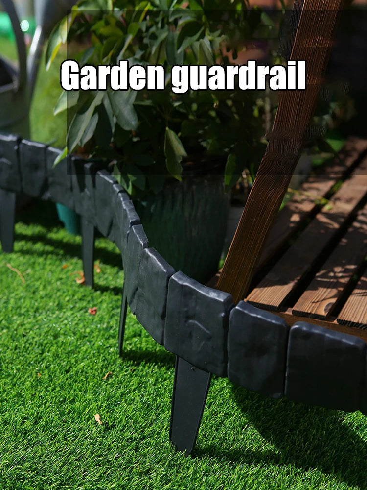 Garden Fence Stone Plant Support Stakes Outdoor Border