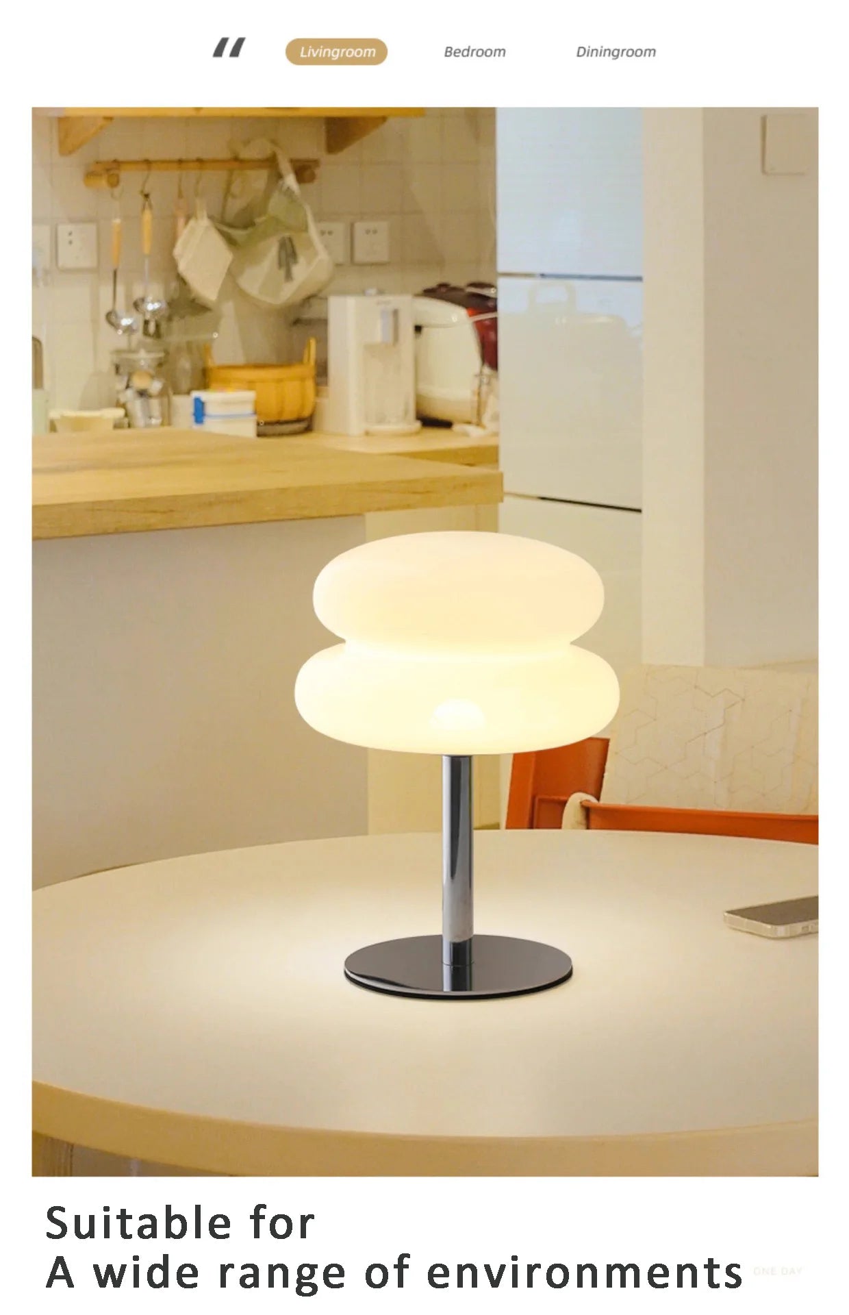 Macaron LED Table Lamp Dimming Night Light Bedroom Decor