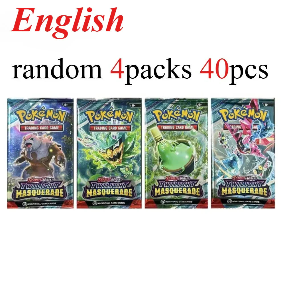 40 Pcs Pokemon Card Prismatic 151 Evolutions English Booster Battle Pokemon Card Game Carte Trading Collection Cards Gift