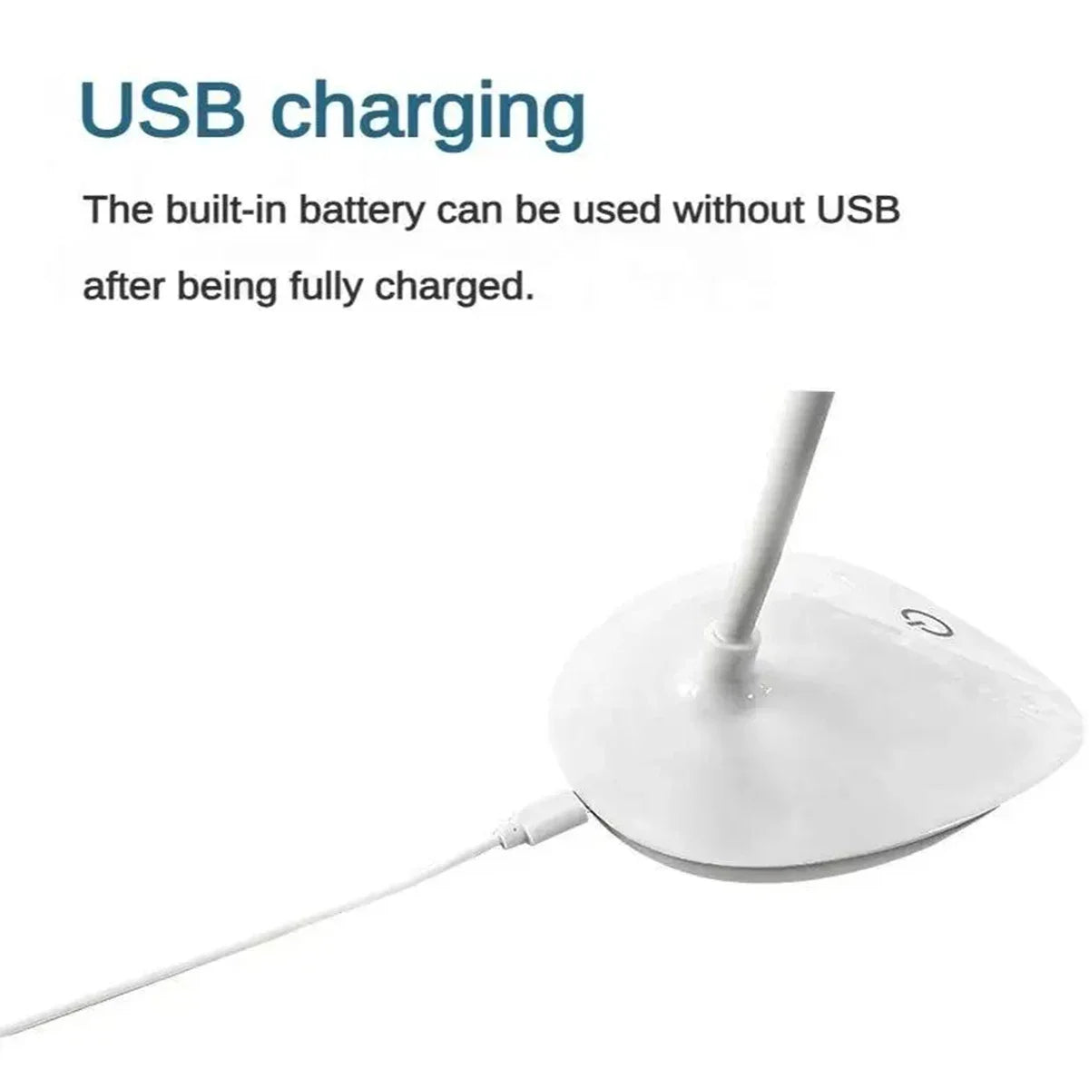 LED Reading Desk Lamp USB Charging Touch Dim Eye Light