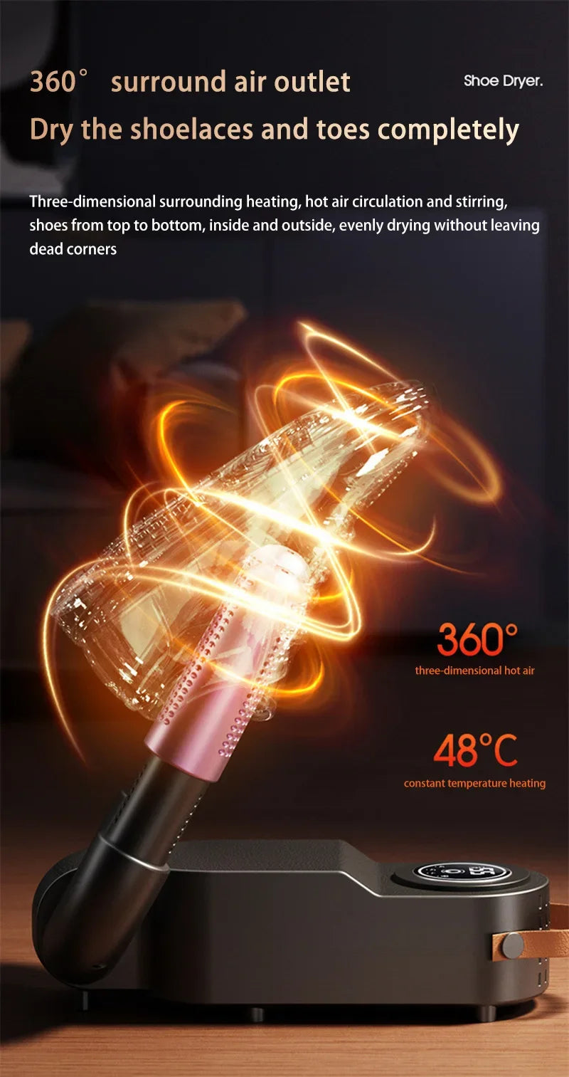 Portable Shoe Dryer UV Deodorizing Foldable Boot Dryer
