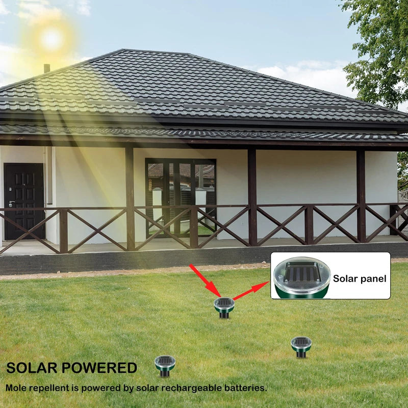 Solar Ultrasonic Mole Repellent Insect Repeller