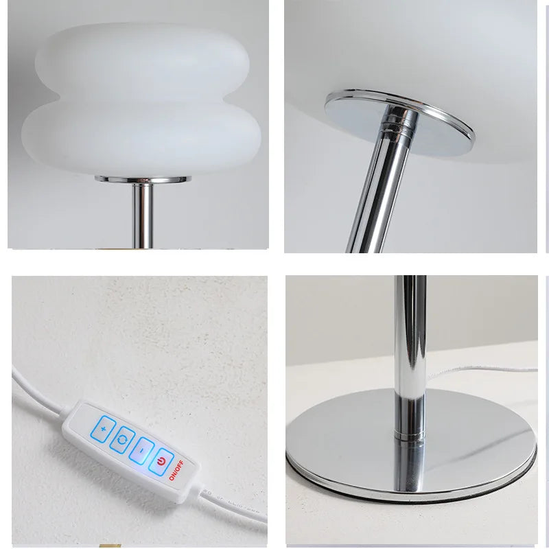 Macaron LED Table Lamp Dimming Night Light Bedroom Decor