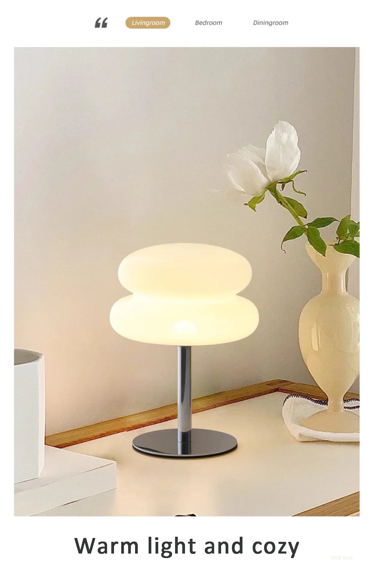 Macaron LED Table Lamp Dimming Night Light Bedroom Decor