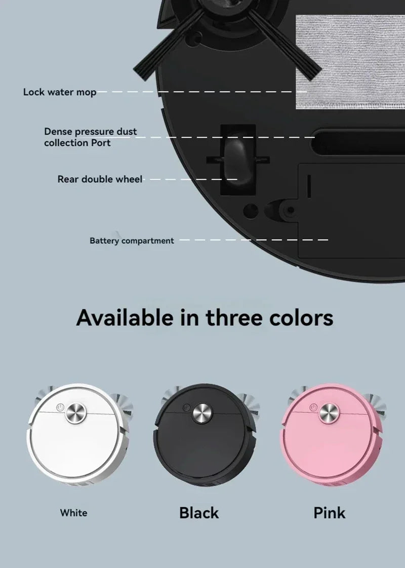 2026 Smart Sweeping Robot Vacuum Mop Mini Cleaner USB