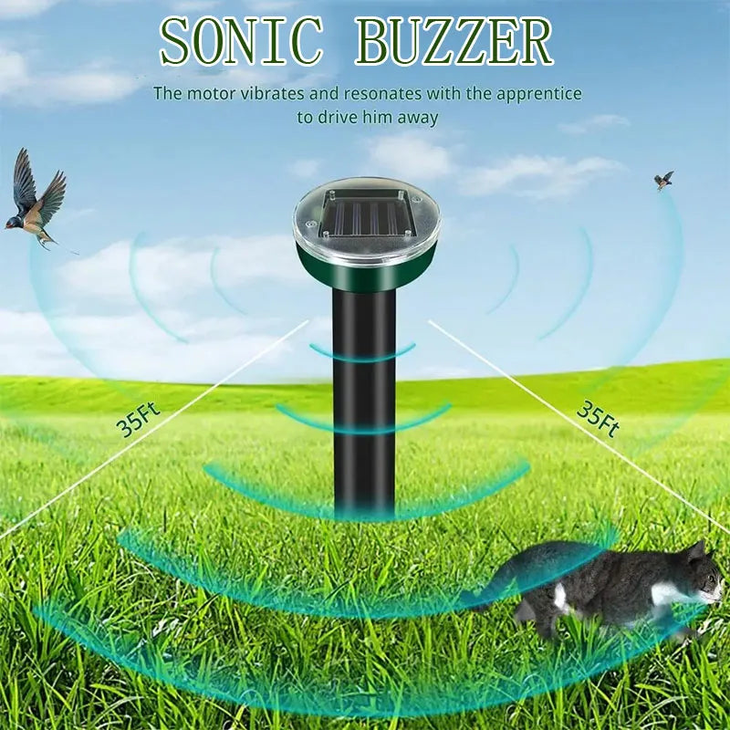 Solar Ultrasonic Mole Repellent Insect Repeller