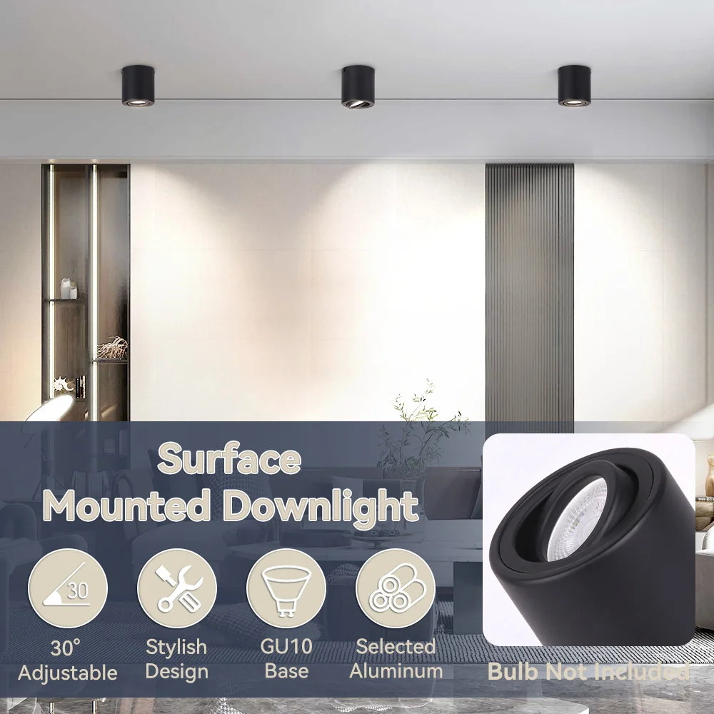 GU10 Ceiling LED Spotlight Adjustable Angle 110-220V