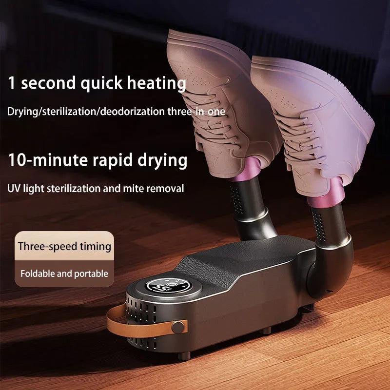 Portable Shoe Dryer UV Deodorizing Foldable Boot Dryer