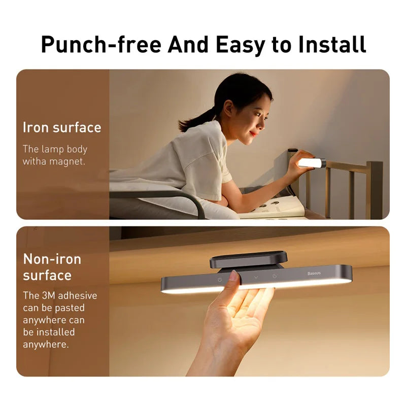 Baseus Magnetic Desk Lamp Rechargeable LED Dimming Light