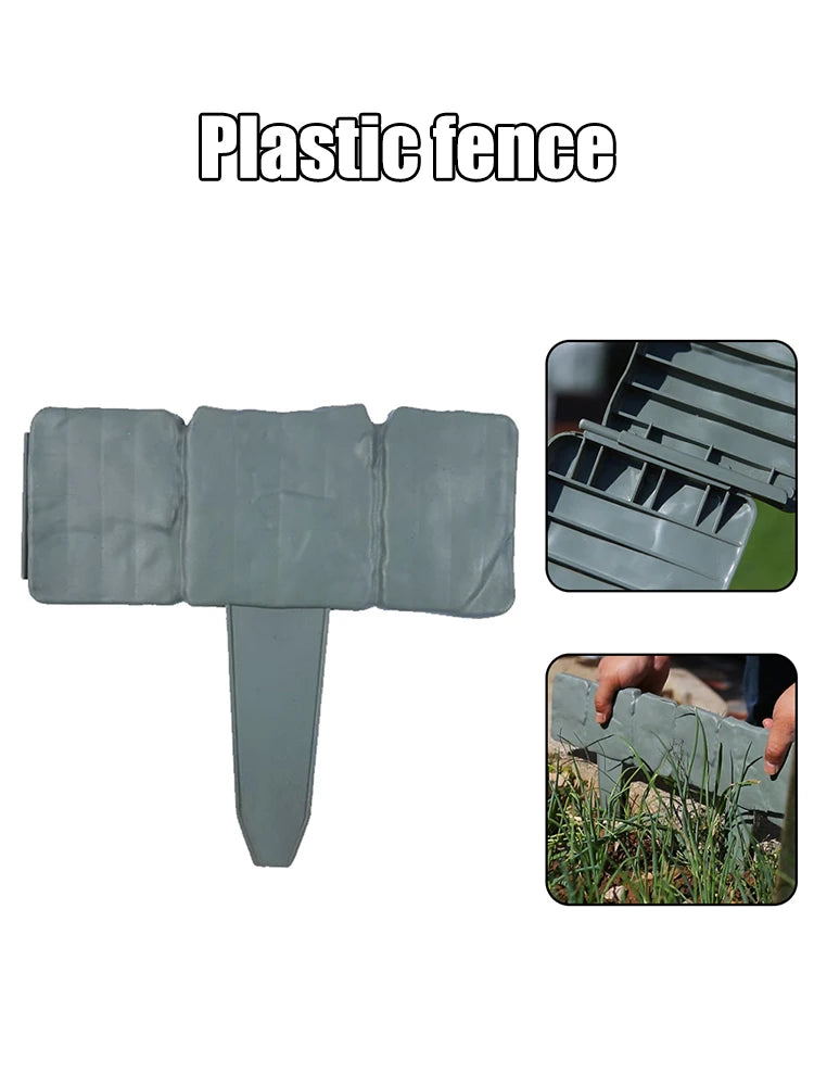 Garden Fence Stone Plant Support Stakes Outdoor Border