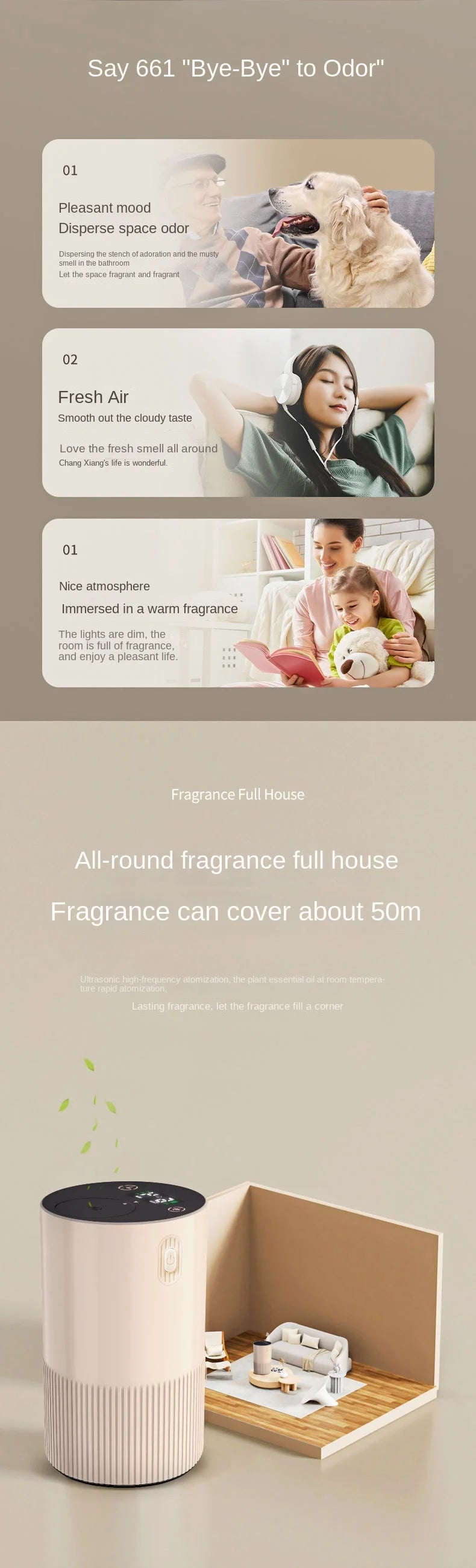 Portable Essential Oil Diffuser Cordless USB Car Home