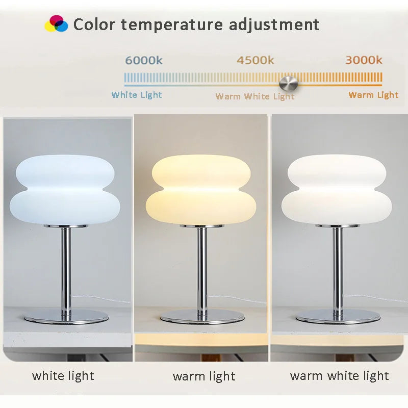 Macaron LED Table Lamp Dimming Night Light Bedroom Decor