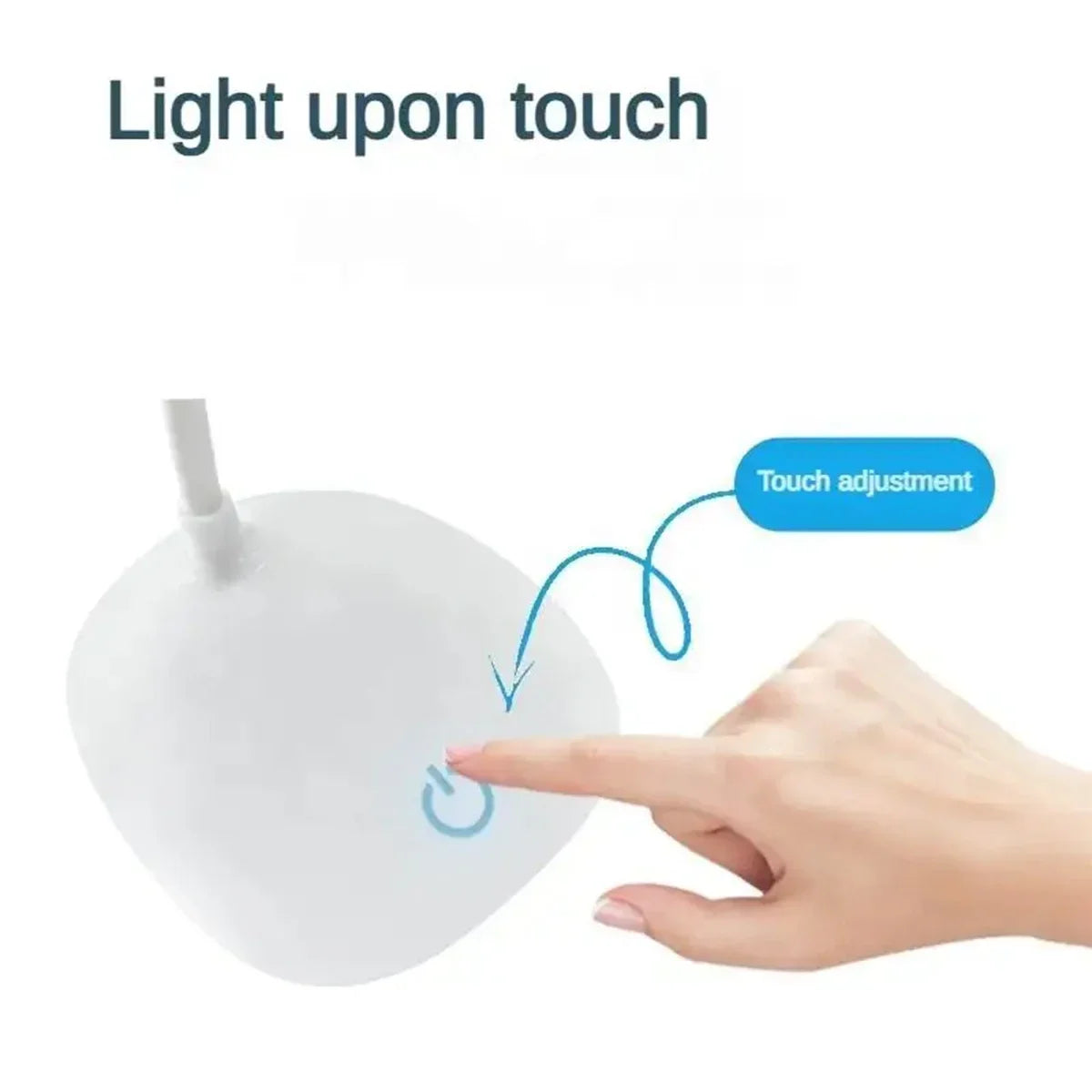LED Reading Desk Lamp USB Charging Touch Dim Eye Light