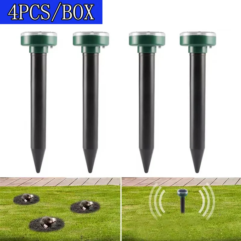 Solar Ultrasonic Mole Repellent Insect Repeller