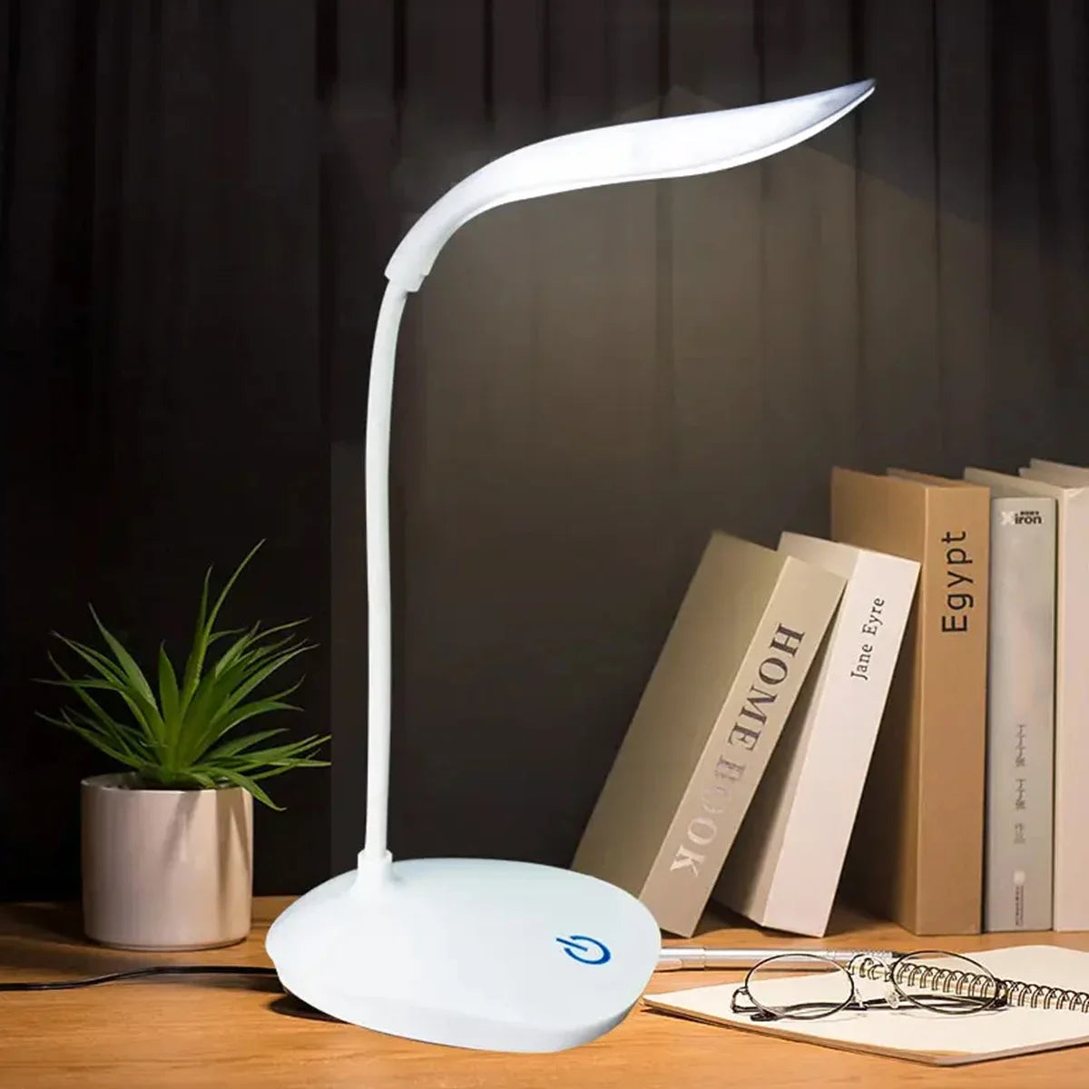 LED Reading Desk Lamp USB Charging Touch Dim Eye Light