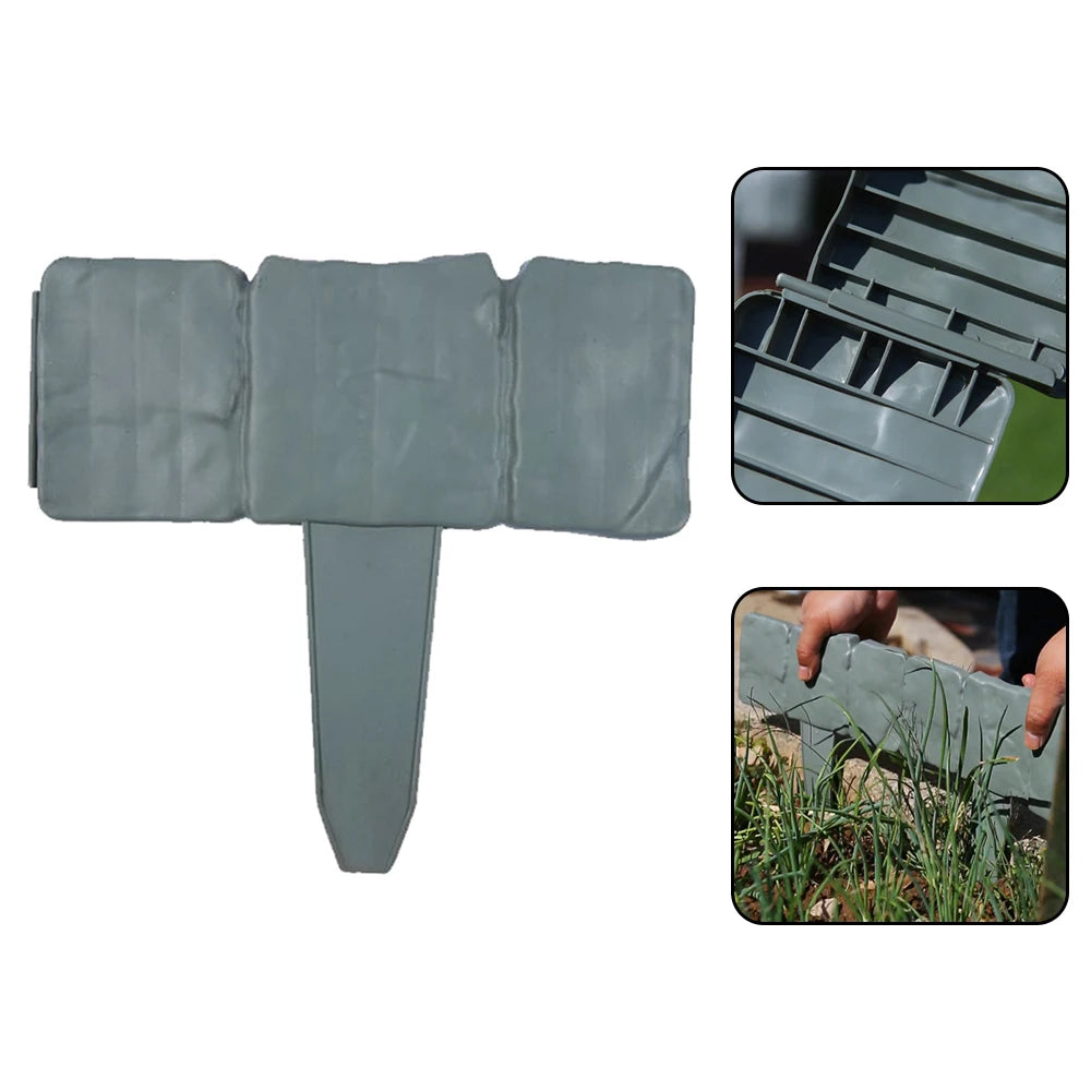 Garden Fence Stone Plant Support Stakes Outdoor Border