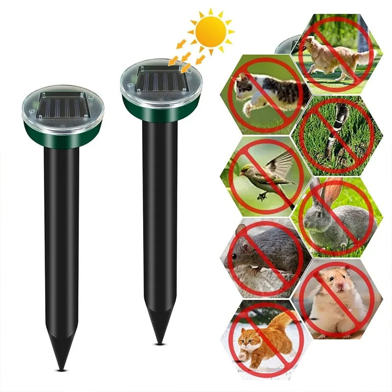 Solar Ultrasonic Mole Repellent Insect Repeller