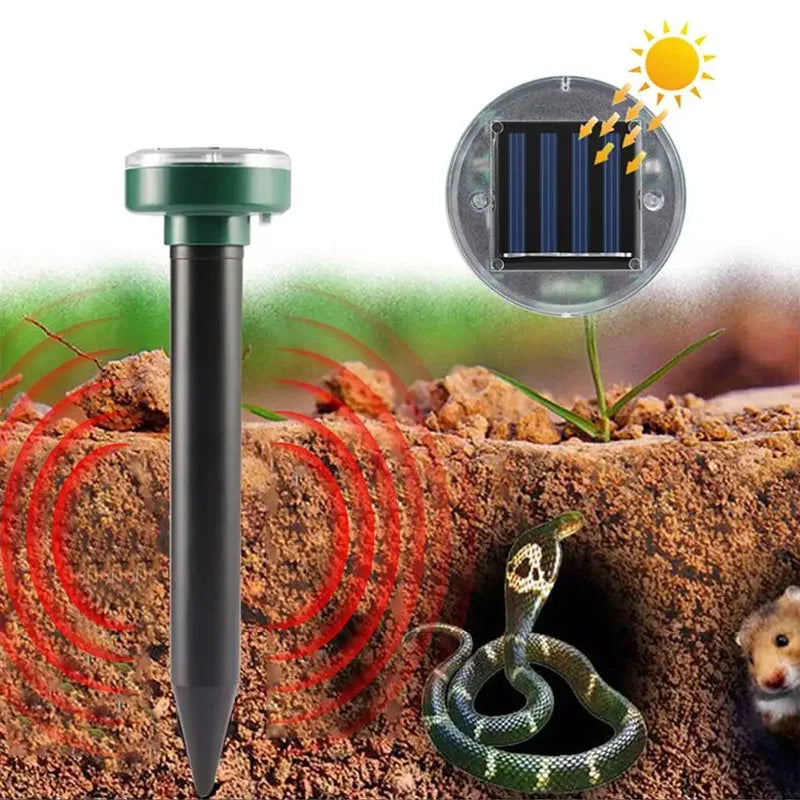 Solar Ultrasonic Mole Repellent Insect Repeller