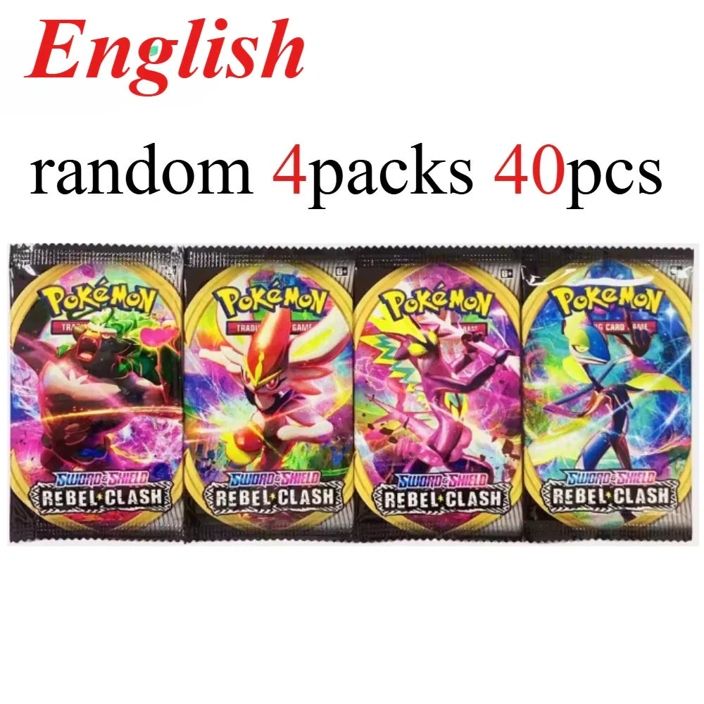 40 Pcs Pokemon Card Prismatic 151 Evolutions English Booster Battle Pokemon Card Game Carte Trading Collection Cards Gift