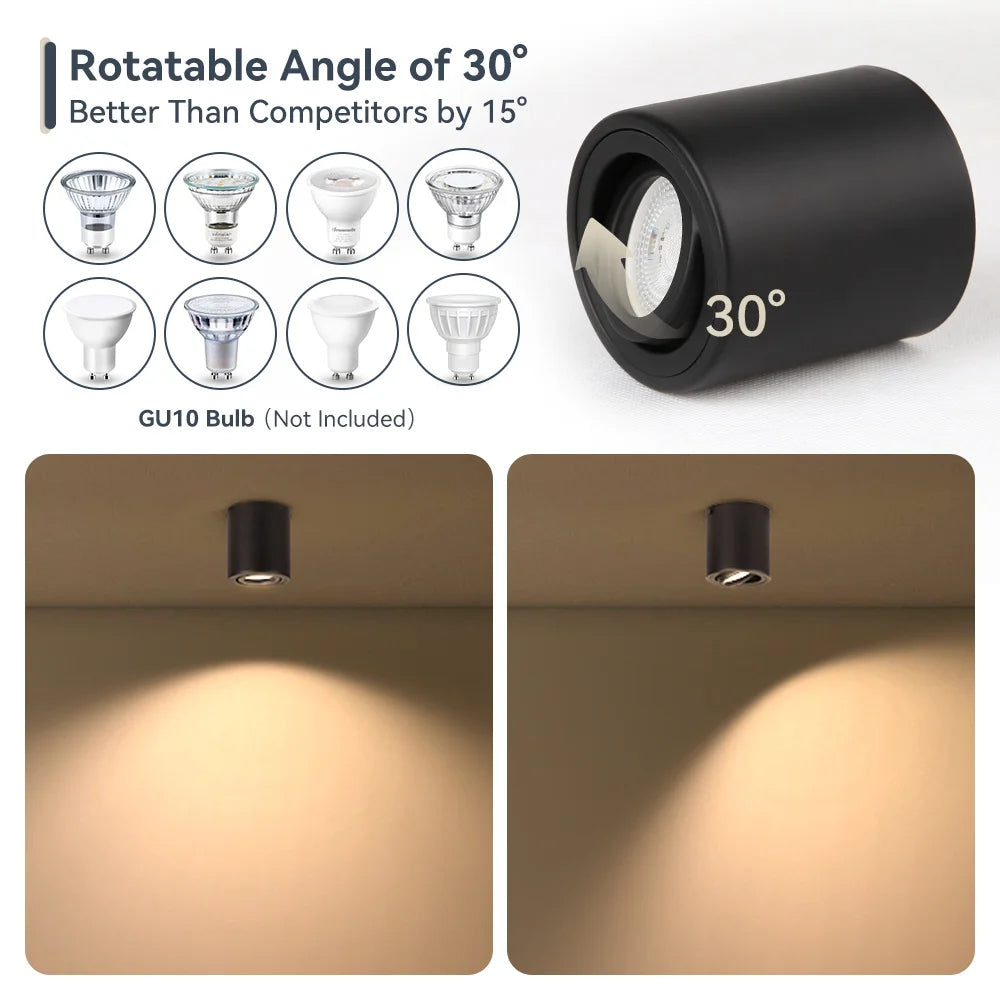 GU10 Ceiling LED Spotlight Adjustable Angle 110-220V