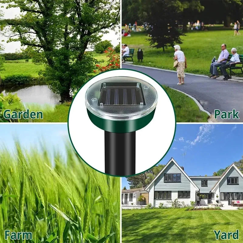Solar Ultrasonic Mole Repellent Insect Repeller