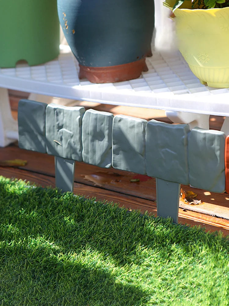 Garden Fence Stone Plant Support Stakes Outdoor Border