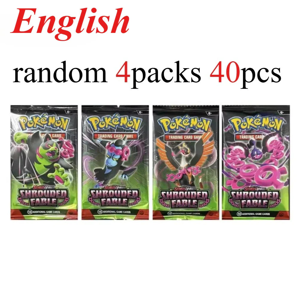 40 Pcs Pokemon Card Prismatic 151 Evolutions English Booster Battle Pokemon Card Game Carte Trading Collection Cards Gift