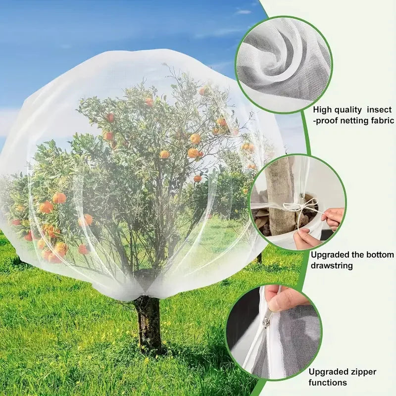 Garden Netting Cover Drawstring Bird Plant Barrier