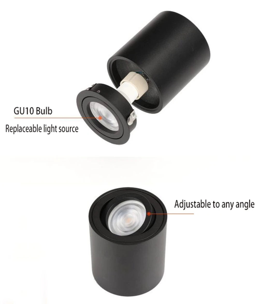 GU10 Ceiling LED Spotlight Adjustable Angle 110-220V