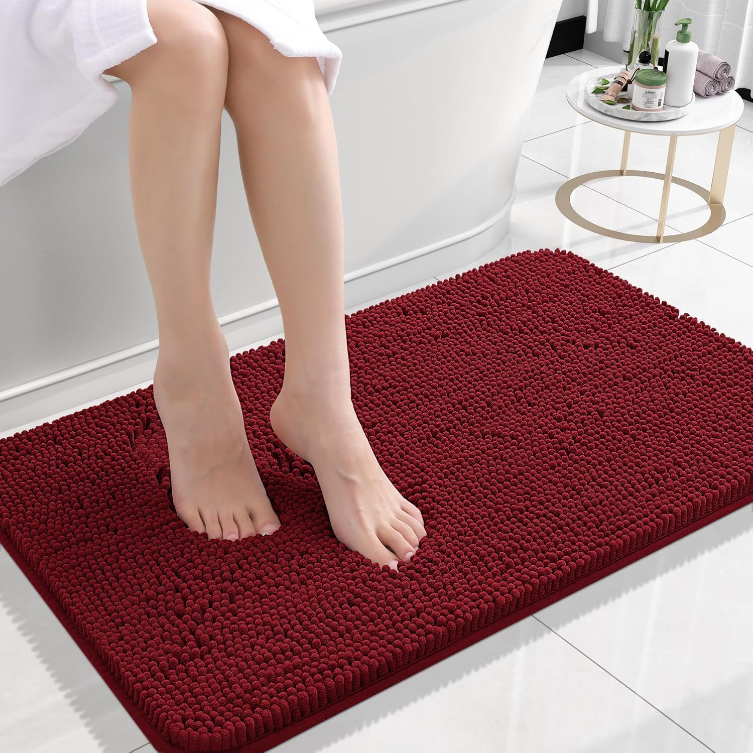 Chenille Non-Slip Absorbent Floor Mat – Soft & Durable