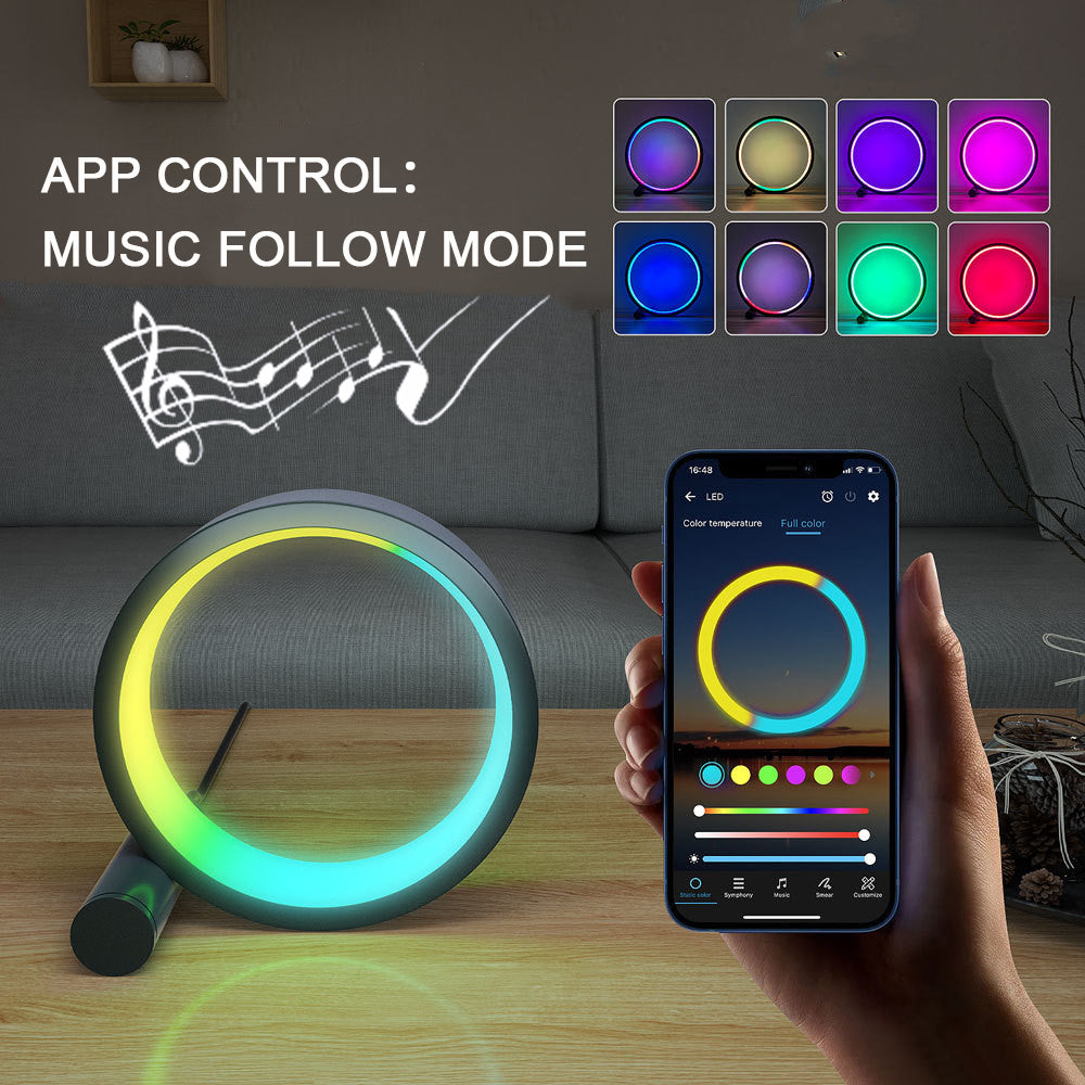 Smart LED Music Rhythm Night Light – Color-Changing Lamp